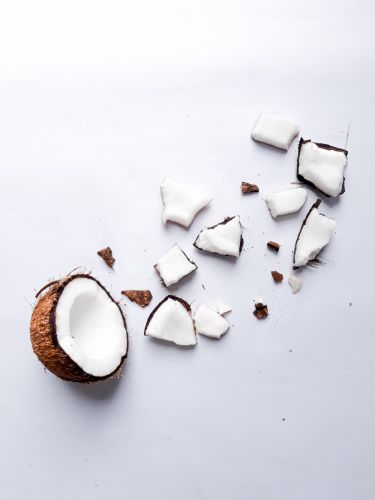 Der Balsam mit Kokosöl ist eine gute Pflege für sehr trockene Haustellen.